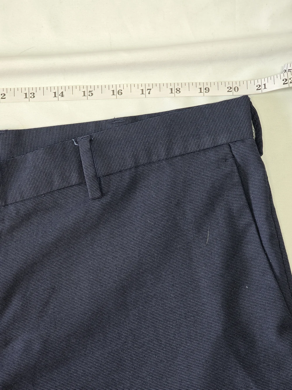 Perry Ellis Portfolio Men's Slim Fit Navy Blue Dress Pants 40x32